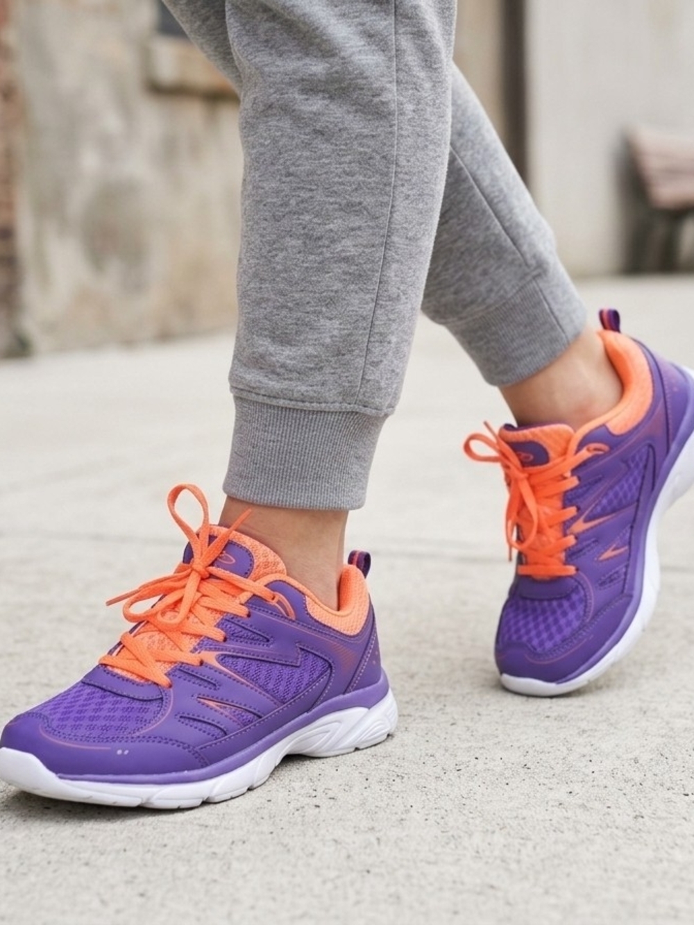 Coming Soon!! Women’s Lightweight Purple & Orange Athletic Sneakers
